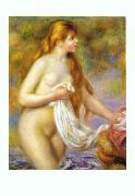 Pierre Renoir Bather with Long Hair oil painting on canvas